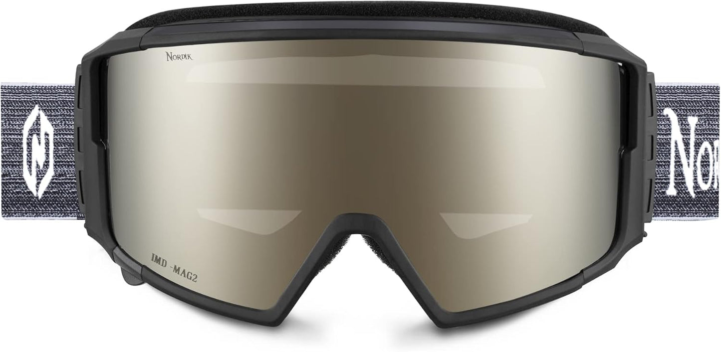 Gafas esquí unisex lentes intercambiables invierno