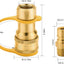 Accesorios gas QDD LP 1/2pulg enchufe macho latón macizo