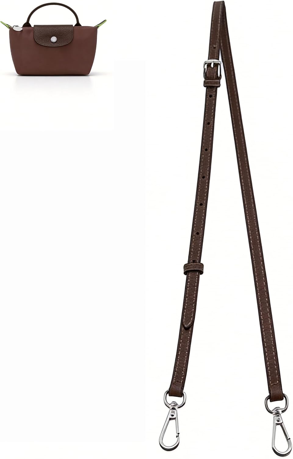 Mini bolsos cuero correa hombro ajustable para bolso cruzado