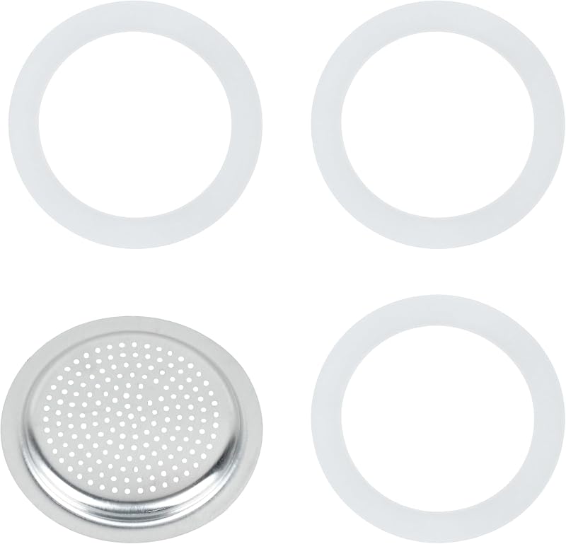 Juego repuesto filtro café 1 anillo silicona 3 tazas