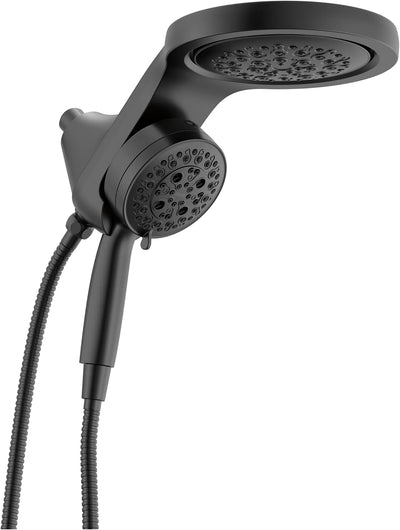 Cabezal ducha doble 2en1 6 ajustes alta presion negro