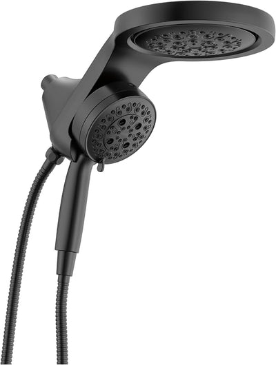 Cabezal ducha doble 2en1 6 ajustes alta presion negro