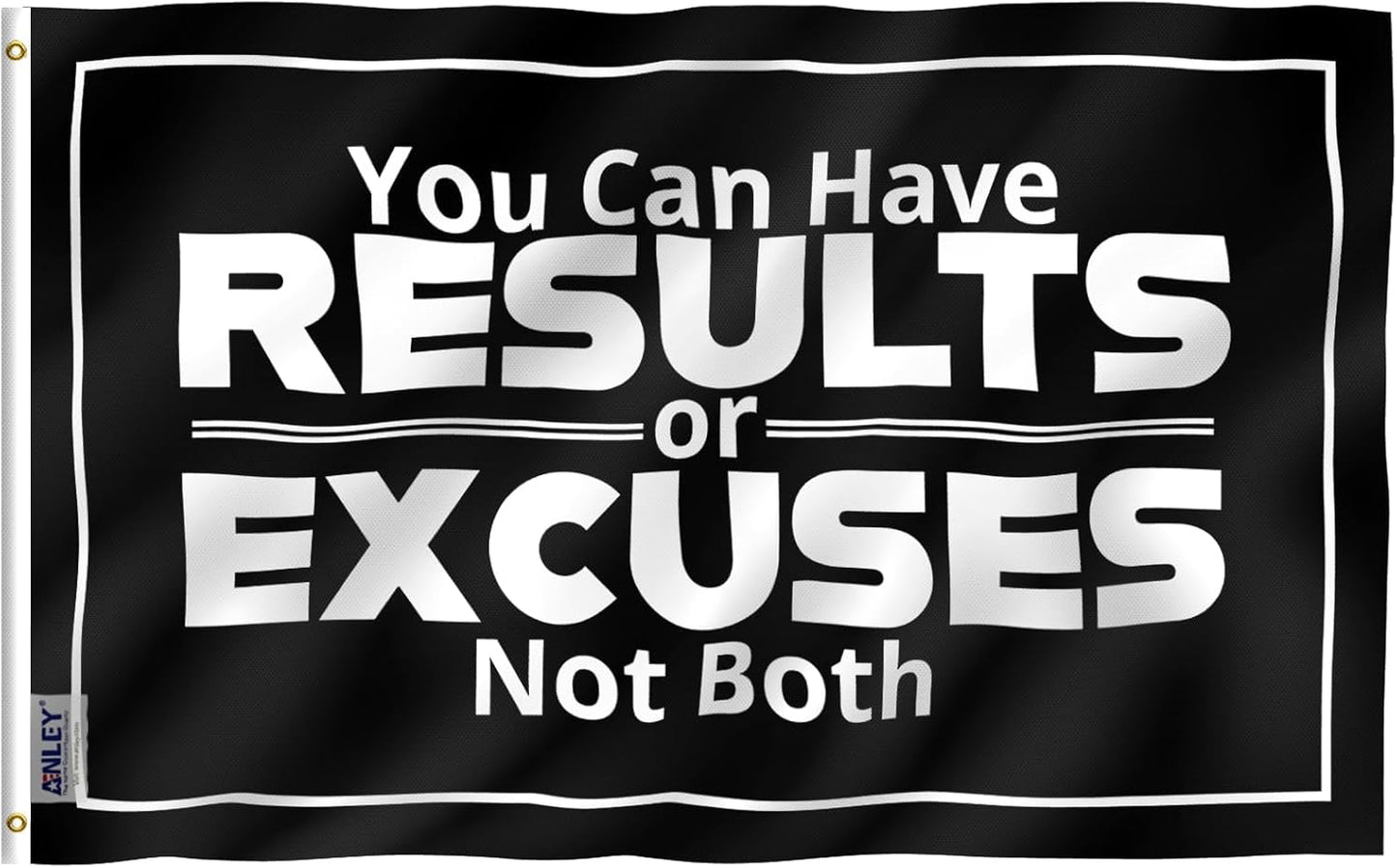 Bandera motivación fitness gimnasio lona doble costura