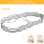 Cama jardín elevada galvanizada 8x4x1ft con bordes reforzados