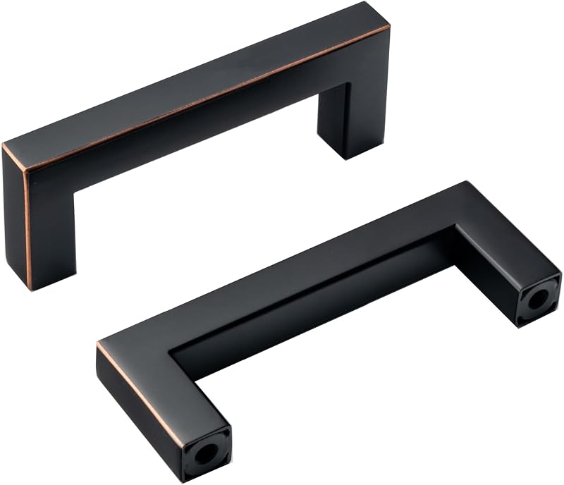 10 Tiradores Bronce 3pulg para Gabinetes Acero Inox