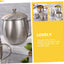 Taza leche acero inox 3.74x3.54pulg mango ergonómico