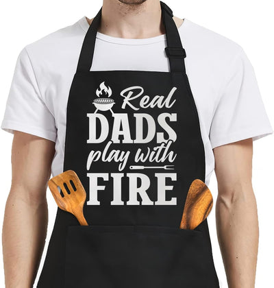 Delantal para hombre con bolsillos para cocina barbacoa