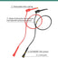 Mini clip gancho conector 0.079pulg para sonda multímetro