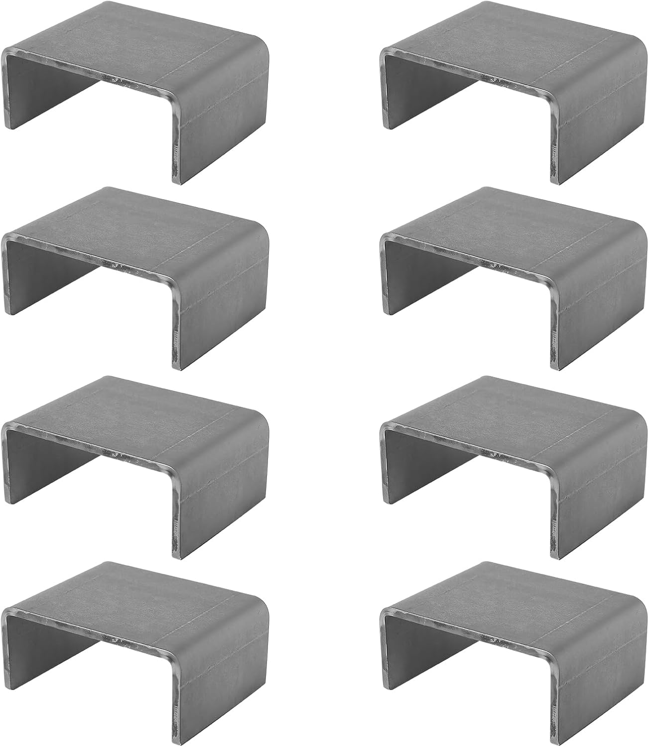 8 Pzas Bolsillos Estaca Soldar Acero 2x4" Remolque