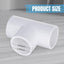 Accesorios PVC en T 3/4 pulg 12 paquetes para tienda campaña