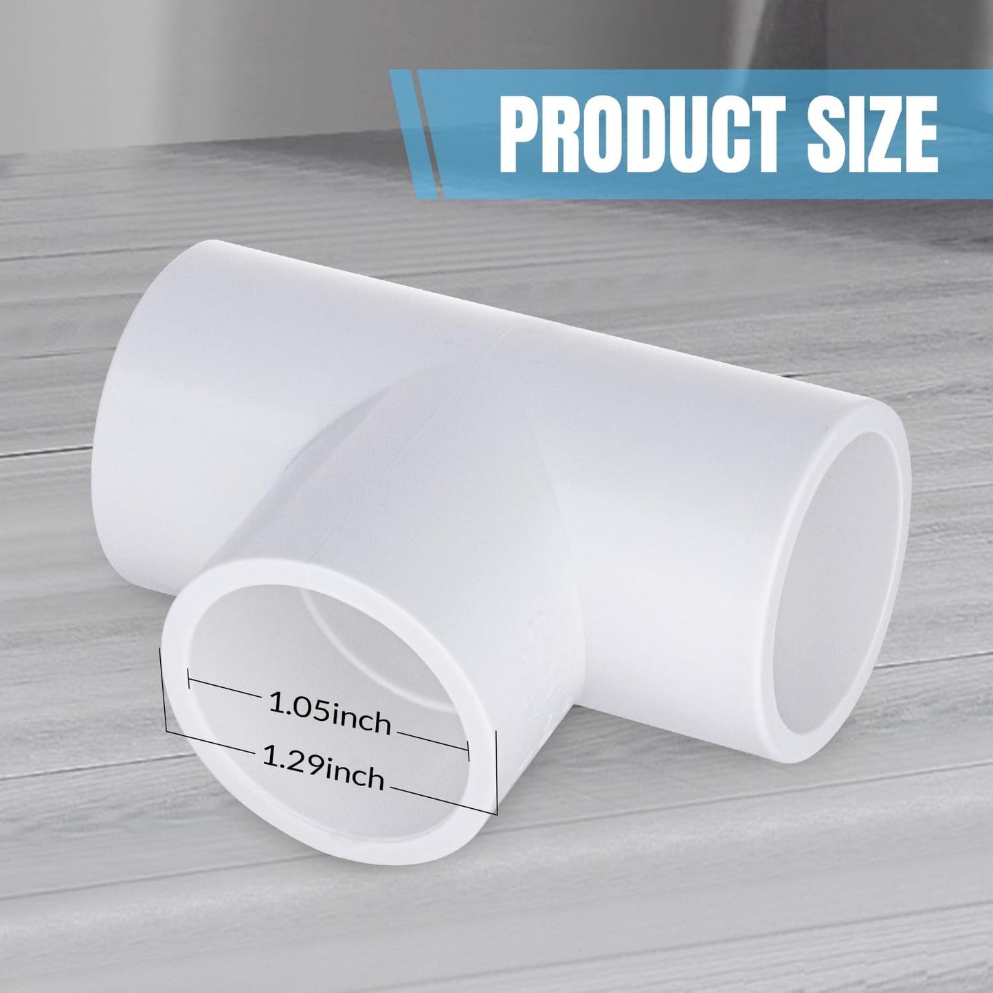 Accesorios PVC en T 3/4 pulg 12 paquetes para tienda campaña