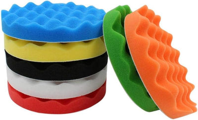 10 Almohadillas Esponja Pulir Coche con Adaptador Taladro 4pulg