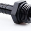 10 Adaptadores lengüeta 3/8" manguera aluminio negro