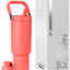 Termo acero inox 40oz con pajilla abatible asa funda