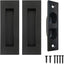 Manijas puerta tirador dedo 4.72pulg acero inox negro