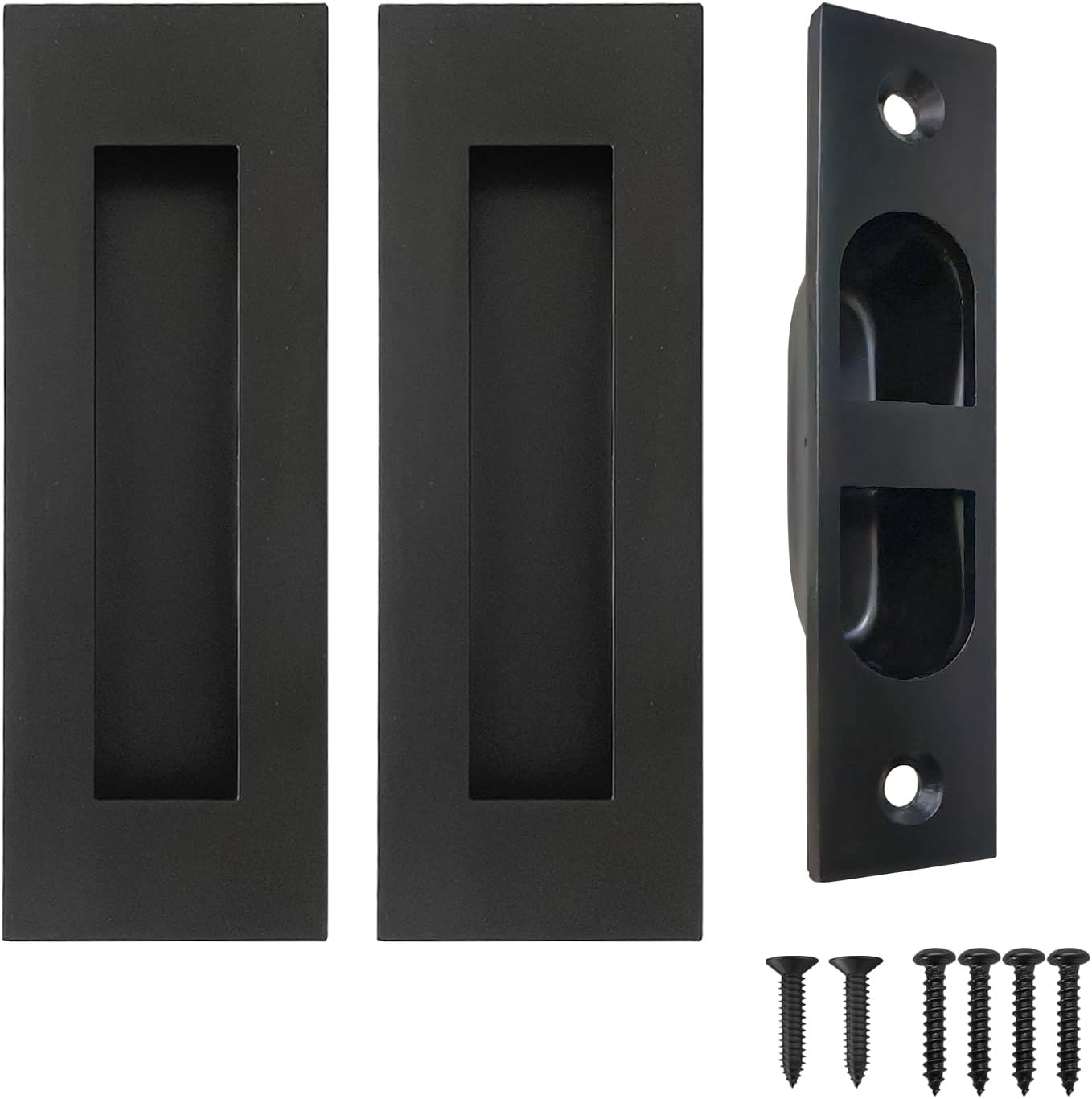 Manijas puerta tirador dedo 4.72pulg acero inox negro