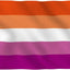 Bandera orgullo lésbico 3x5ft para fiesta desfile