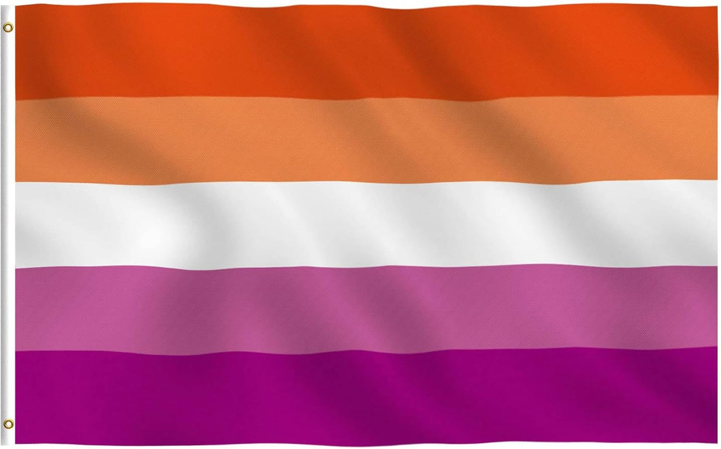 Bandera orgullo lésbico 3x5ft para fiesta desfile