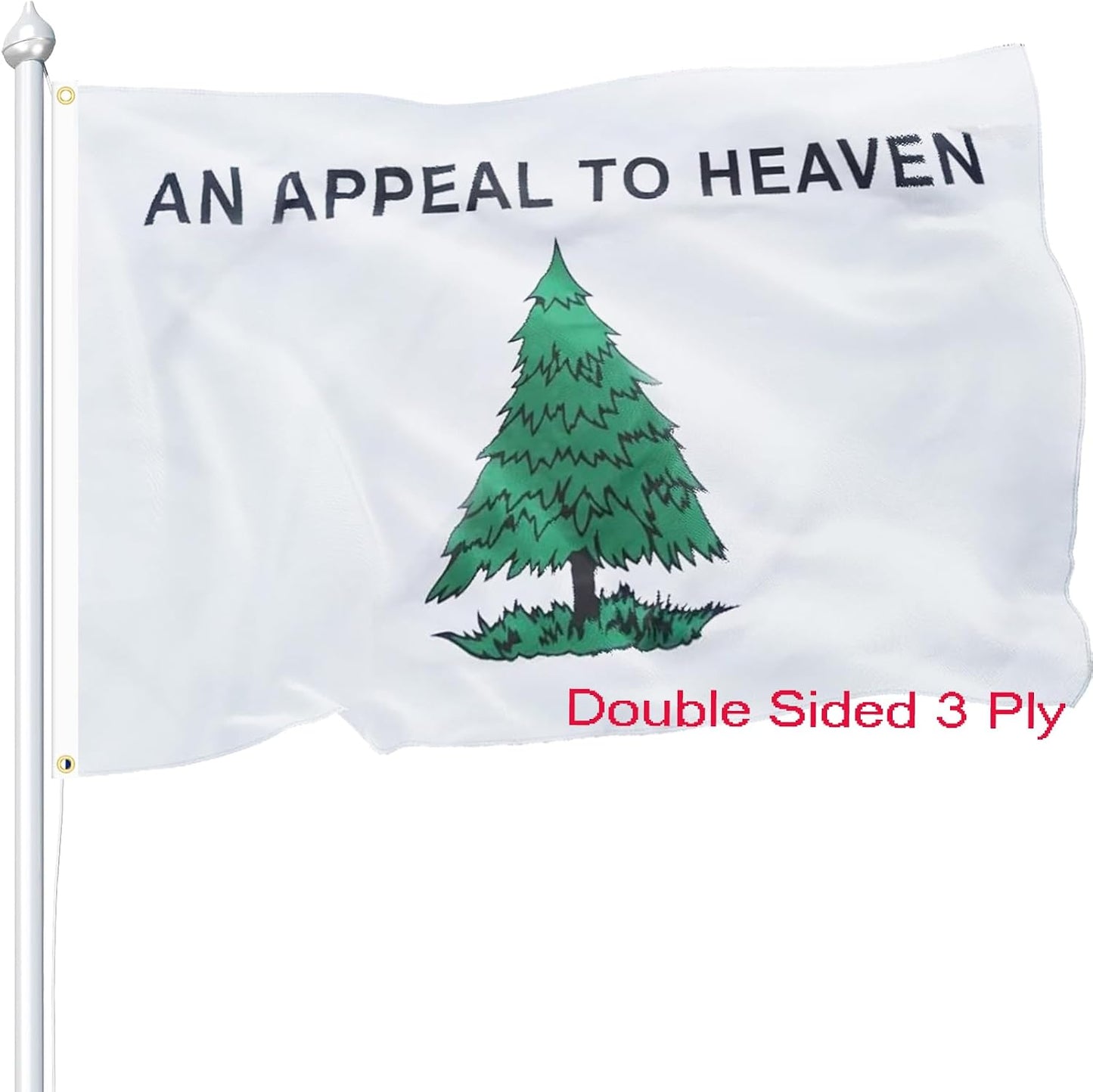 Bandera 3x5ft poliéster 3 capas resistente exterior doble