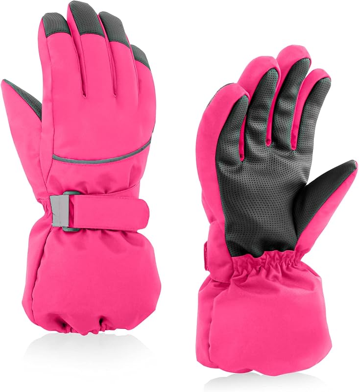 Guantes invierno niños niñas esquí impermeables forro polar