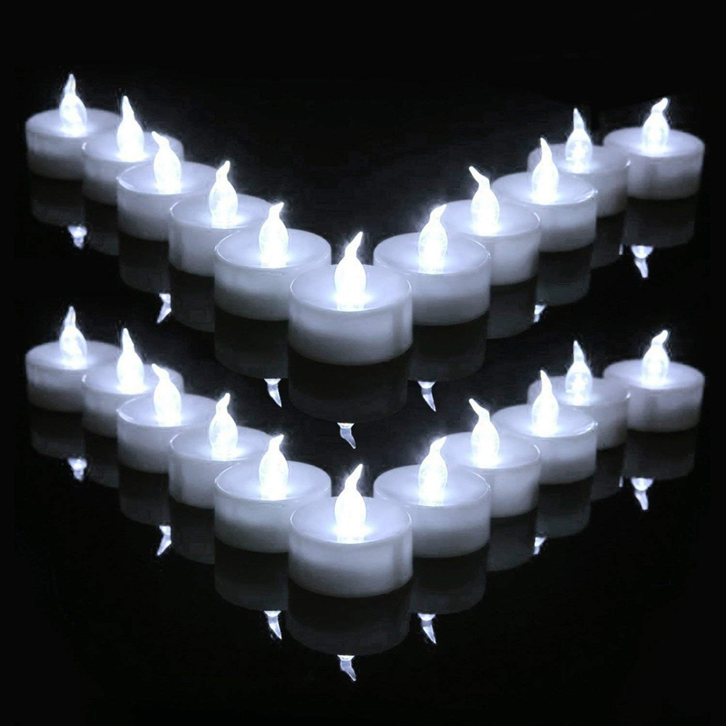 24 Velas LED Parpadeantes con Pilas para Navidad
