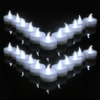 24 Velas LED Parpadeantes con Pilas para Navidad