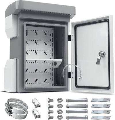 Caja eléctrica exterior acero aluminio IP65 15.7x11.8x7.5