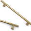 6 Tiradores Gabinete Cocina Bronce Champán 12.5"
