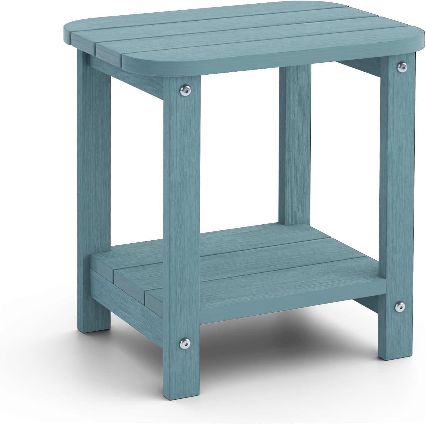Mesa auxiliar 2 niveles Adirondack 16pulg resistente clima