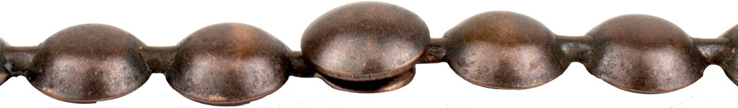Clavos tapicería cobre antiguo 4pulg 7/16pulg 6.5yardas