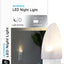 Luz Nocturna Led Enchufable Sensor Atardecer Amanecer Blanco Cálido