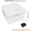 Caja eléctrica IP65 ABS resistente agua 5.9x5.9x3.9pulg