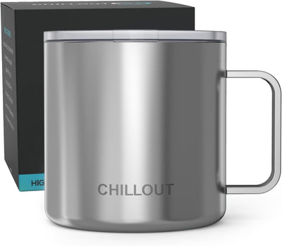 Taza café acero inox 16oz aislamiento vacío con mango