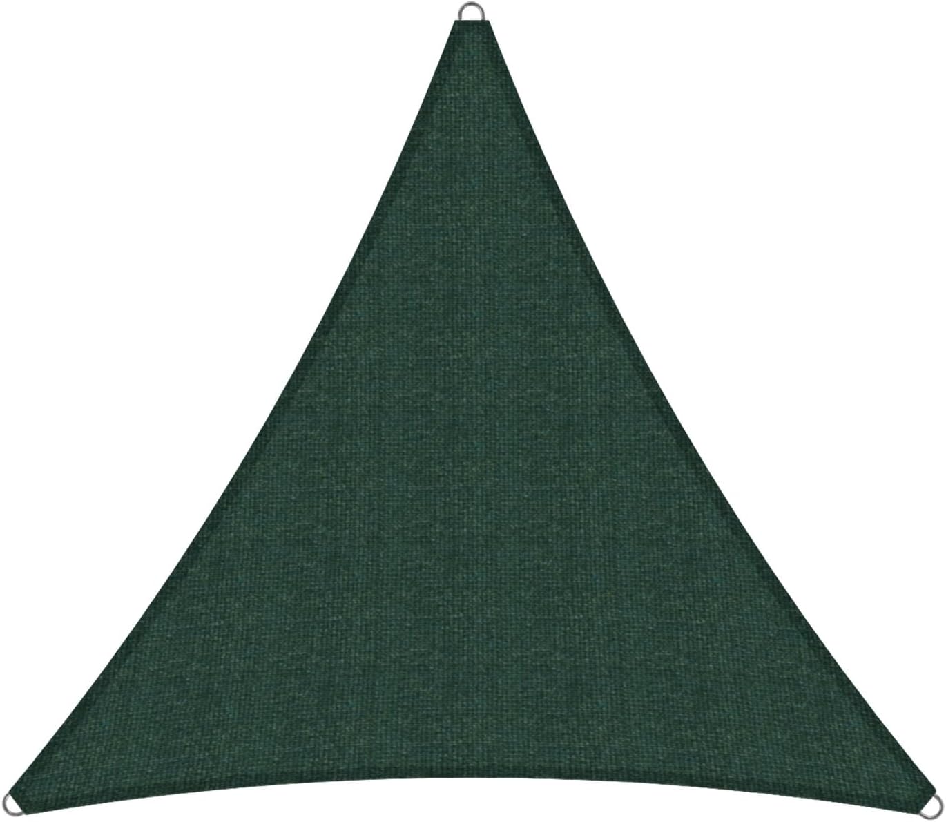 Toldo vela triangular 16x16x16ft tela permeable color verde