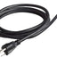 Cable alimentación universal 20 ft 12 y 3 clavijas negro