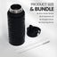 Botella agua acero inox 32oz doble pared estampado leopardo
