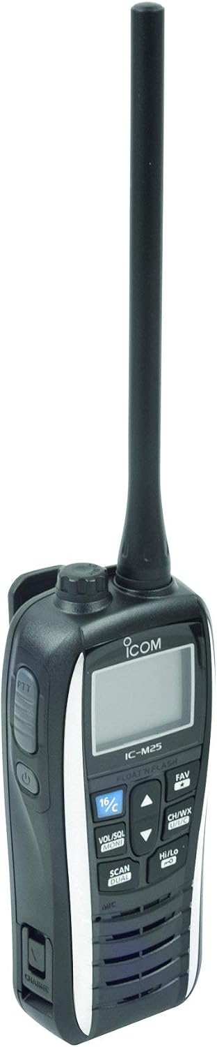 Radio VHF portátil ICOM M25 1 vatio blanco