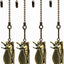 Juego 4 cadenas ventilador 12pulg dije cigarras vintage