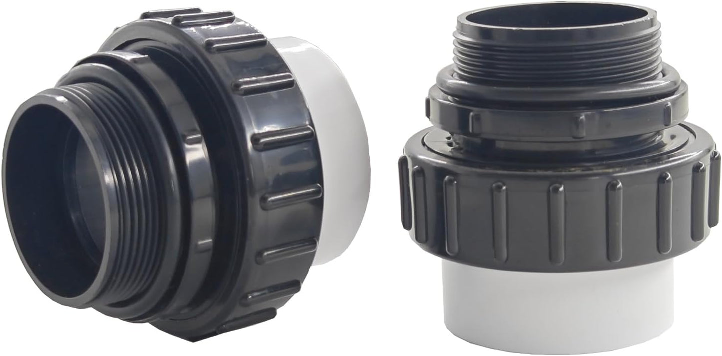 Uniones PVC acoplamiento bomba piscina Pen-tair
