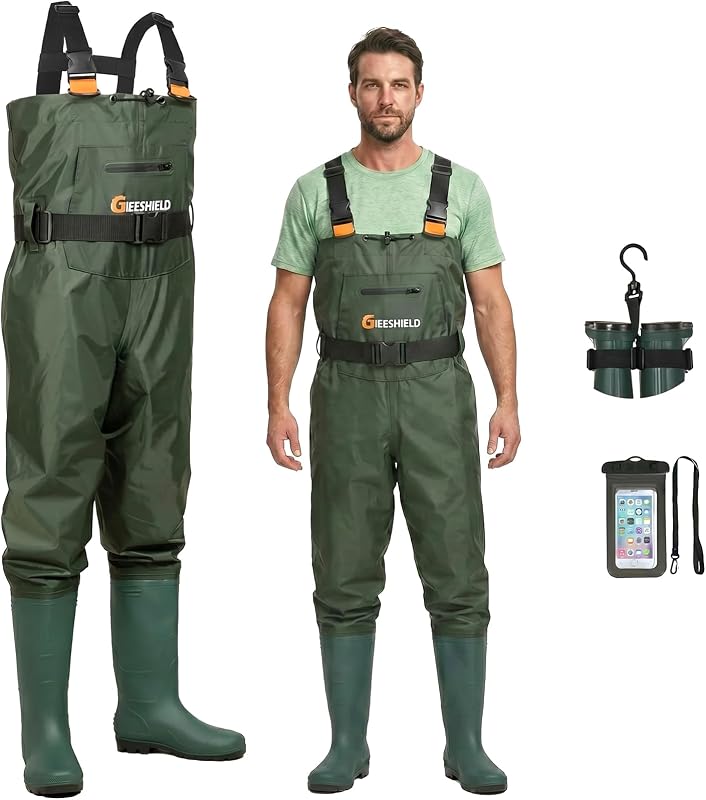 Vadeadores impermeables 2 capas para pesca y caza con