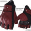 Guantes motocicleta cuero sin dedos GM037