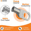 Terminal anillo grado marino 6 AWG 3/8pulg 25uds para batería