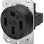 Dispositivo cableado Kellems 50A industrial negro HBL9450A