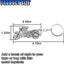 Llavero metal motocicleta 3D plateado