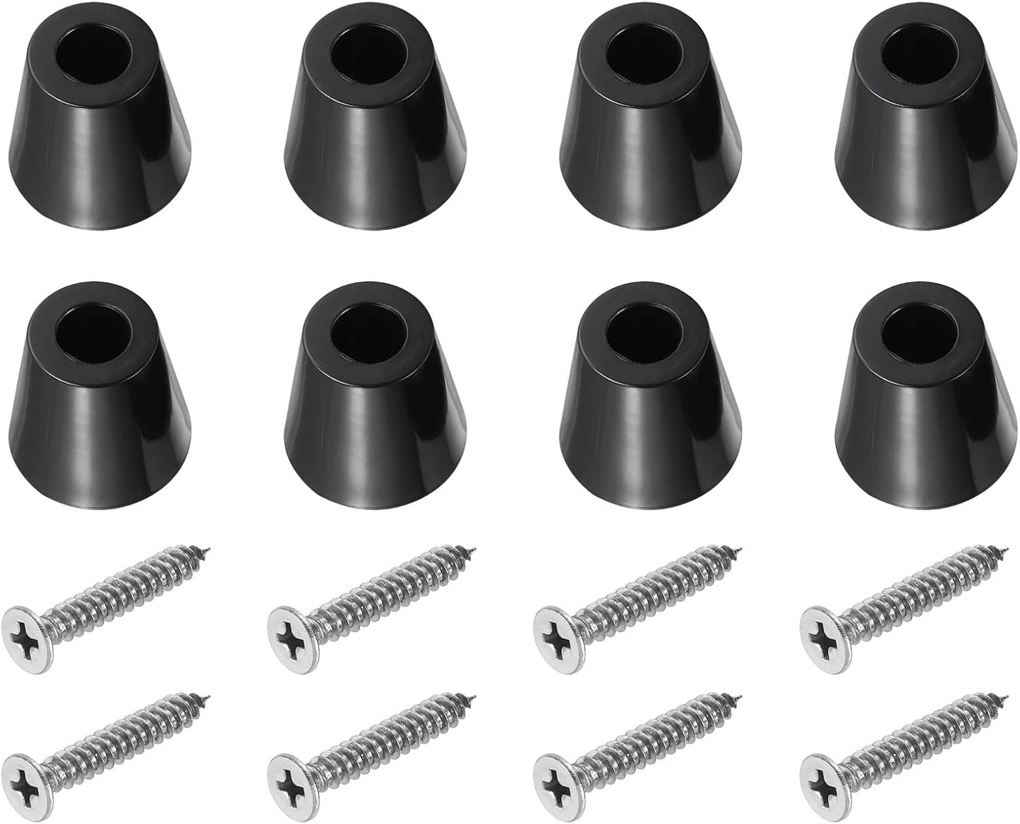 Patas tabla cortar 8 protectores goma antiderrap acero inox