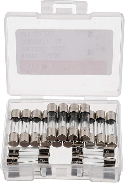 Fusibles vidrio soplado rápido F8AL250V 0.2x0.78pulg 20 pzas