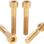 4 Pzas Perno Titanio M6x35mm Color Dorado