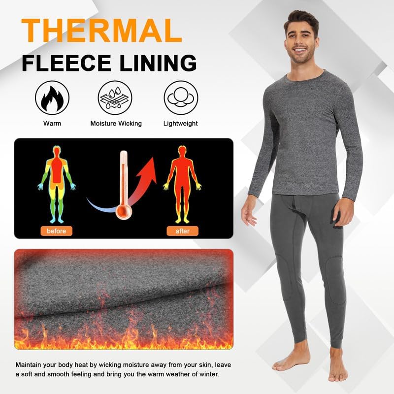 Camiseta térmica hombre manga larga forrada suéter