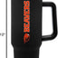 Vaso 40oz con asa y pajita color negro