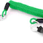Cable seguridad remolque 6ft pasador mosquetón alambre espiral